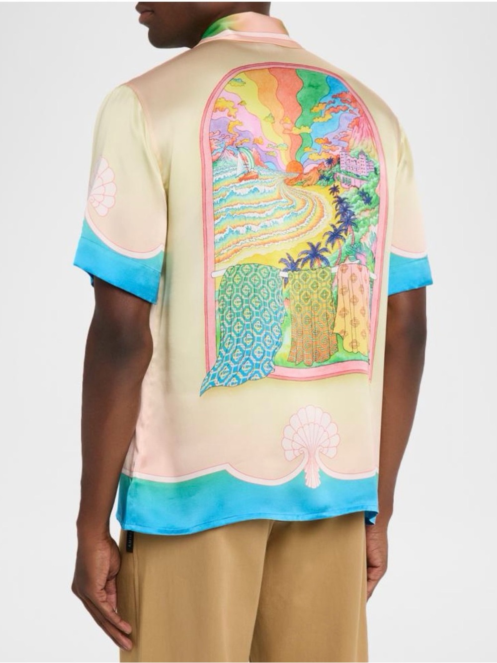 Men’s Casablanca Lucid Dreams Silk Shirt - Picture 2 of 5